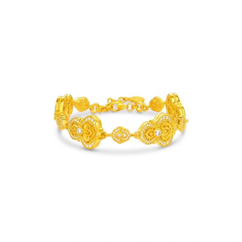 999 Gold Diamond bracelet