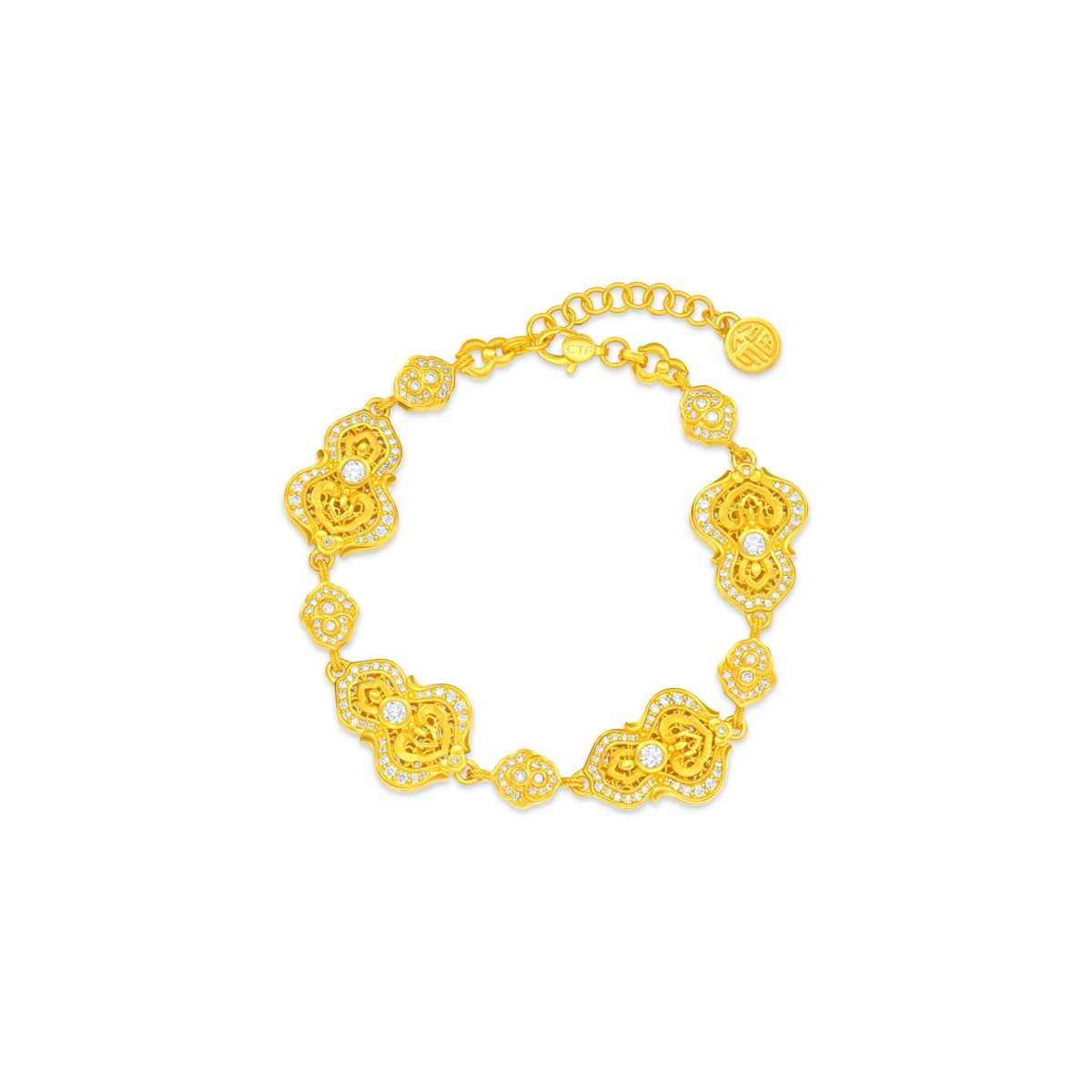 999 Gold Diamond bracelet