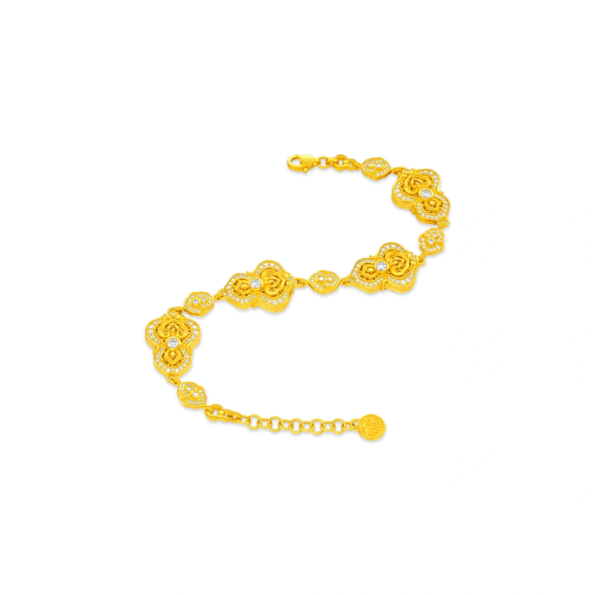 999 Gold Diamond bracelet