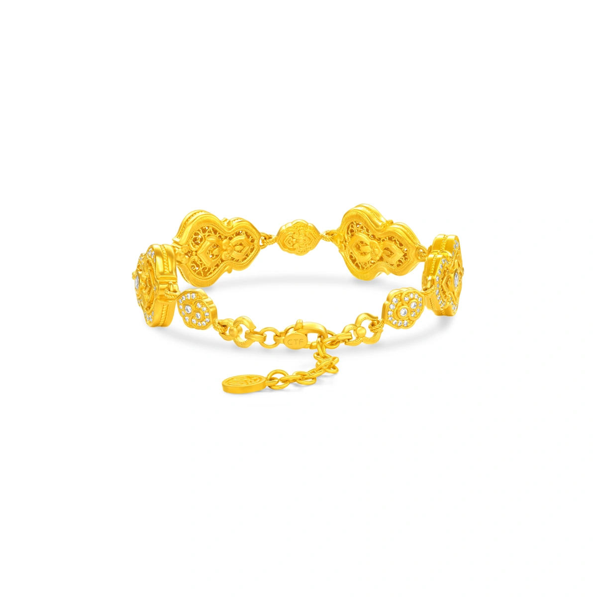 999 Gold Diamond bracelet