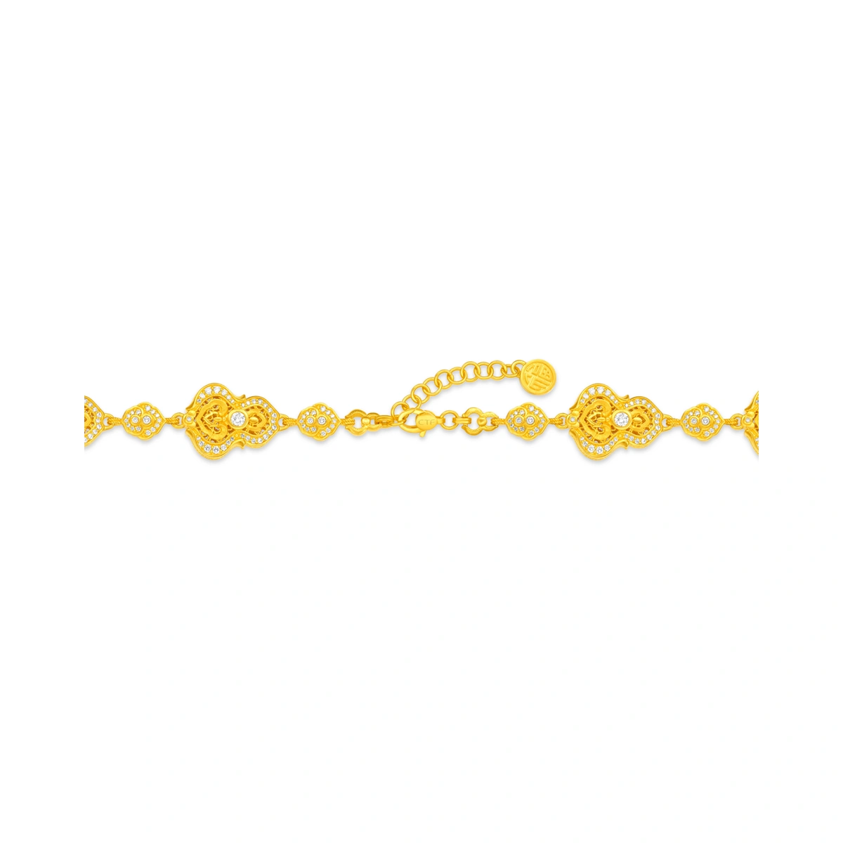 999 Gold Diamond bracelet