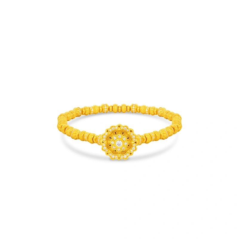 999 Gold Diamond bracelet
