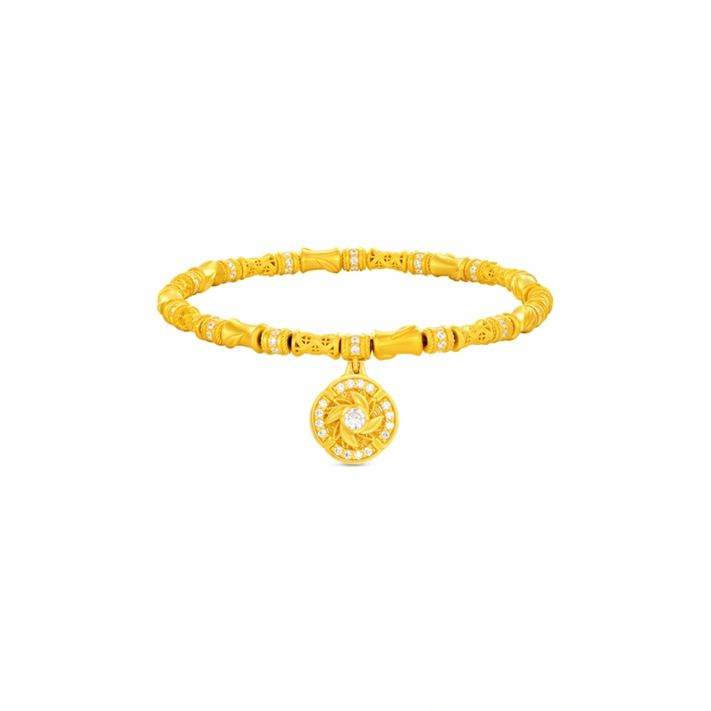 999 Gold Diamond bracelet