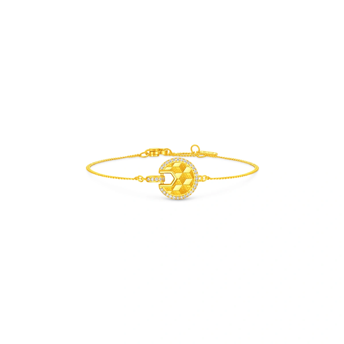 999 Gold Diamond bracelet