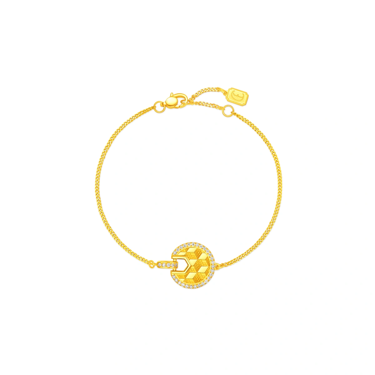 999 Gold Diamond bracelet