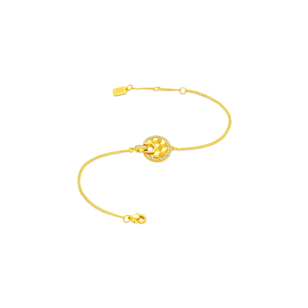999 Gold Diamond bracelet