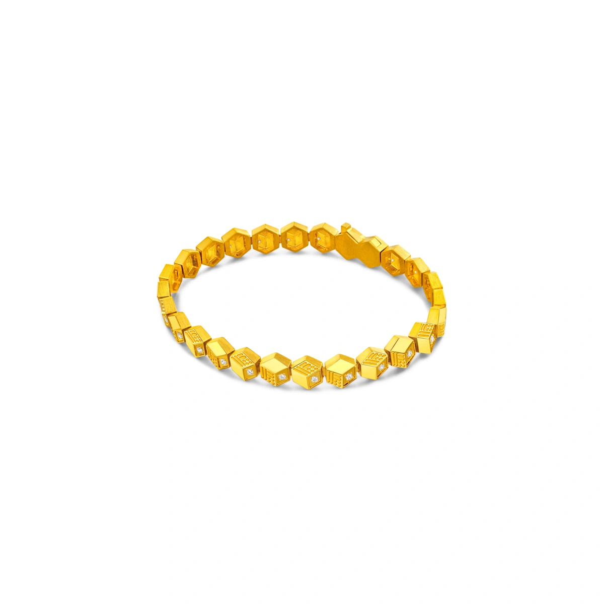 999 Gold Diamond bracelet