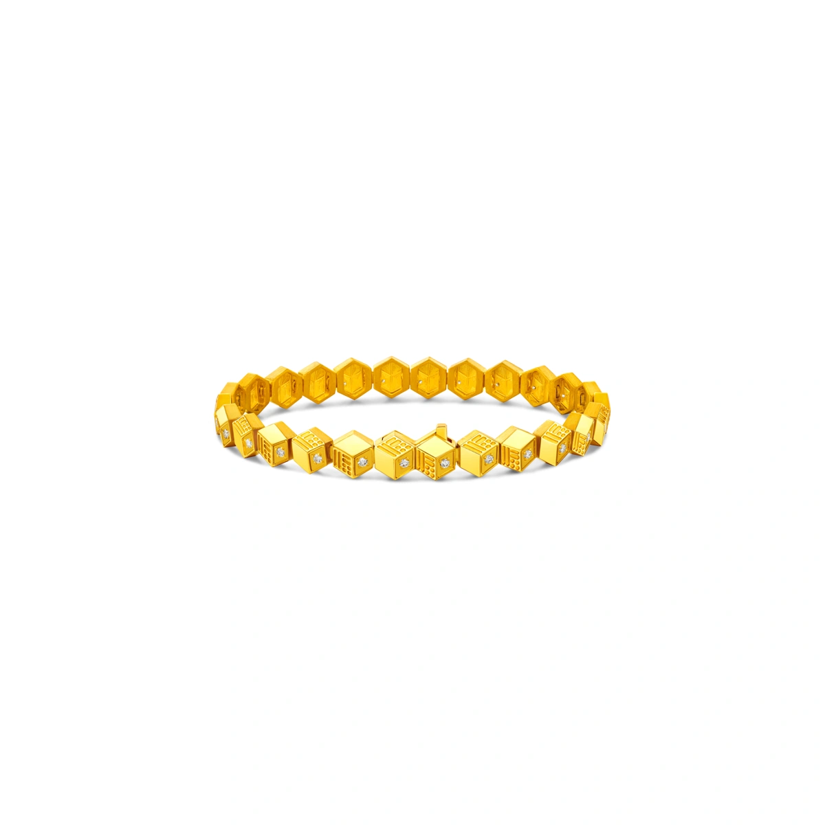 999 Gold Diamond bracelet