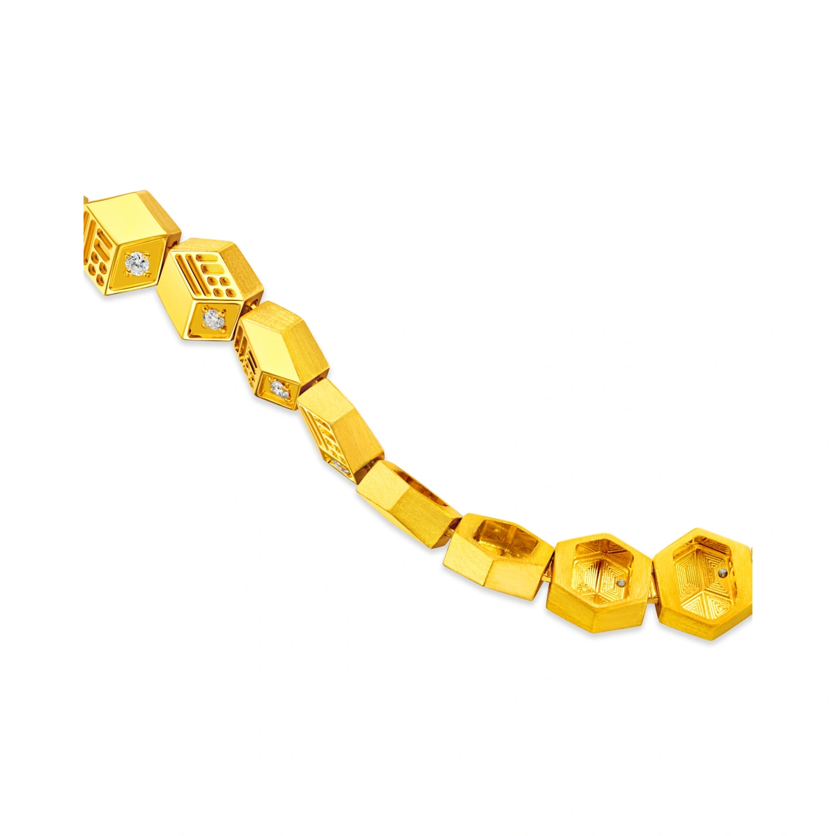 999 Gold Diamond bracelet