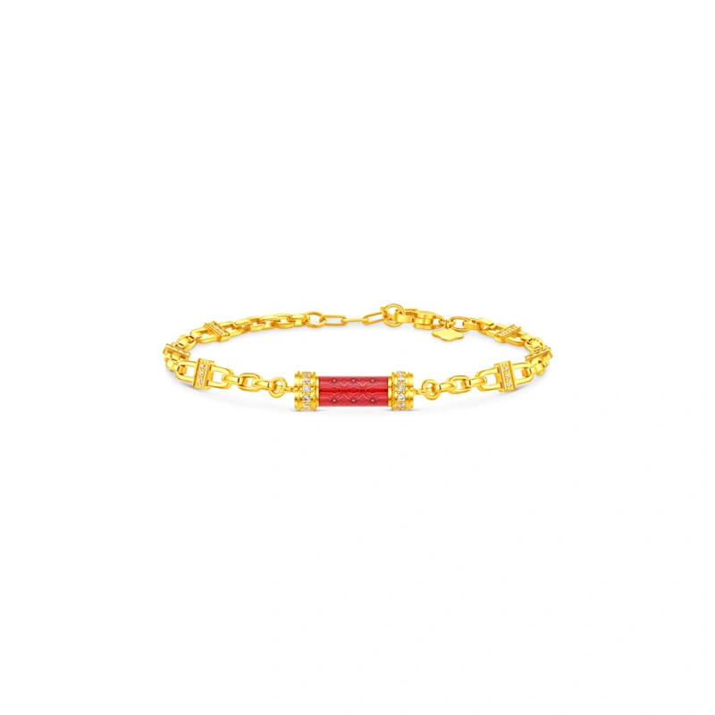 999 Gold Diamond bracelet