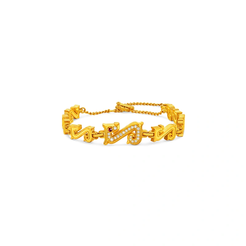 999 Gold Diamond bracelet