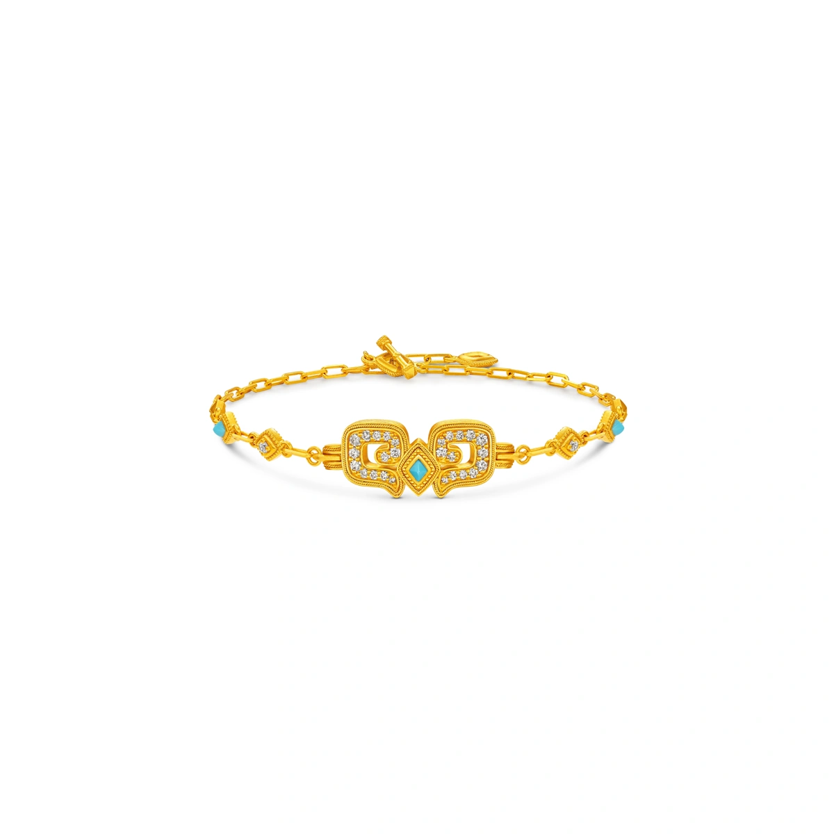 999 Gold Diamond bracelet