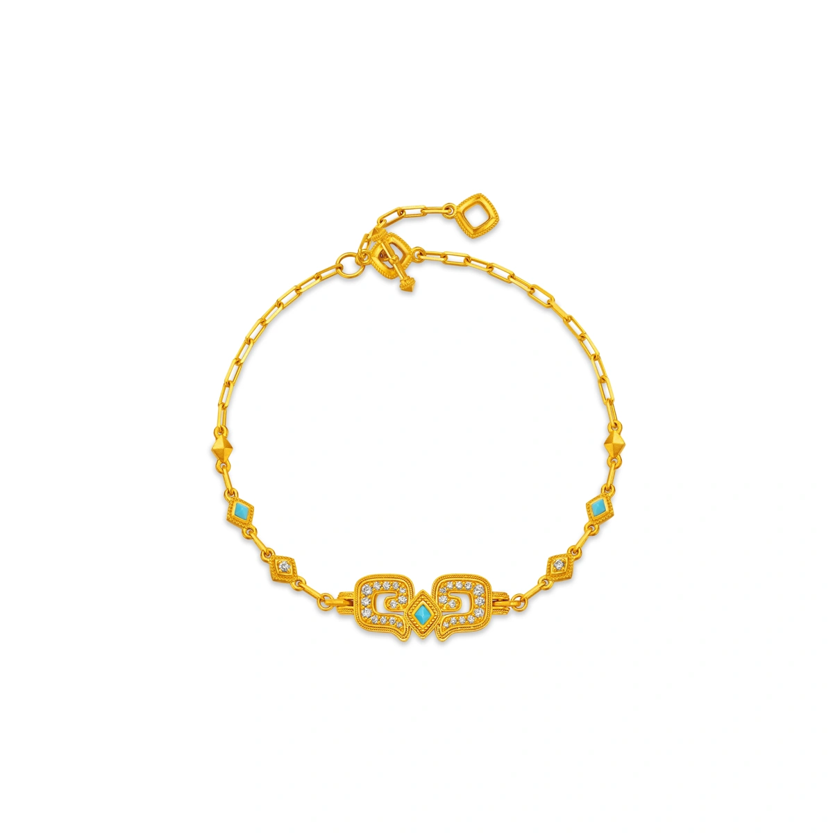 999 Gold Diamond bracelet