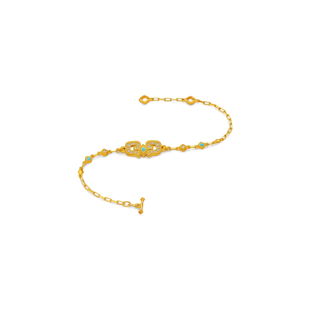999 Gold Diamond bracelet