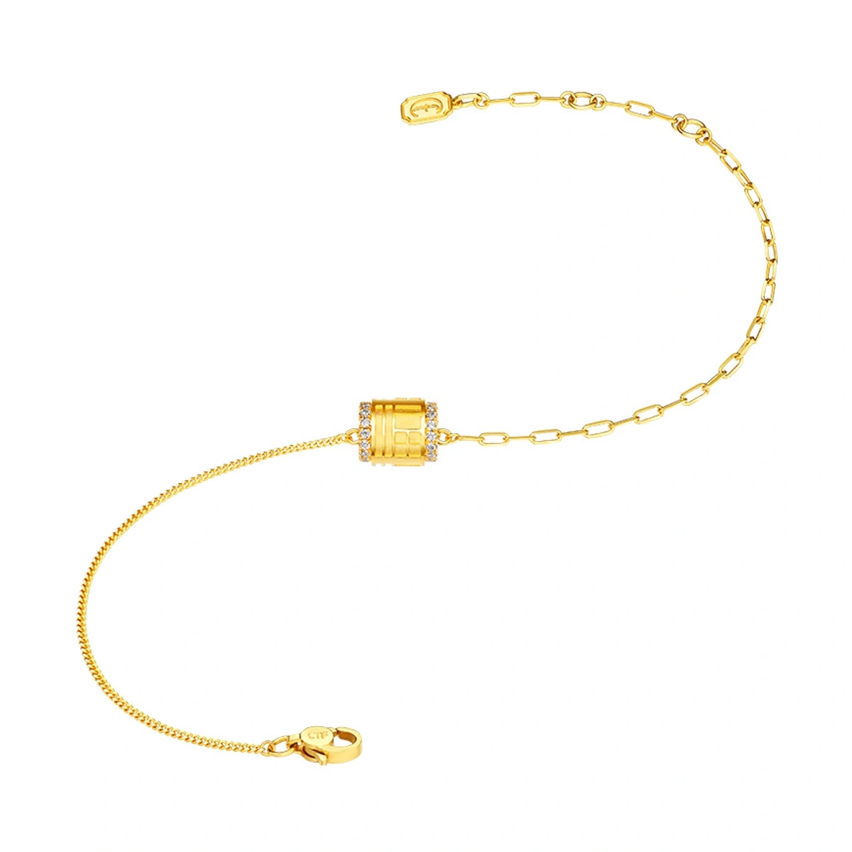 999 Gold Diamond bracelet