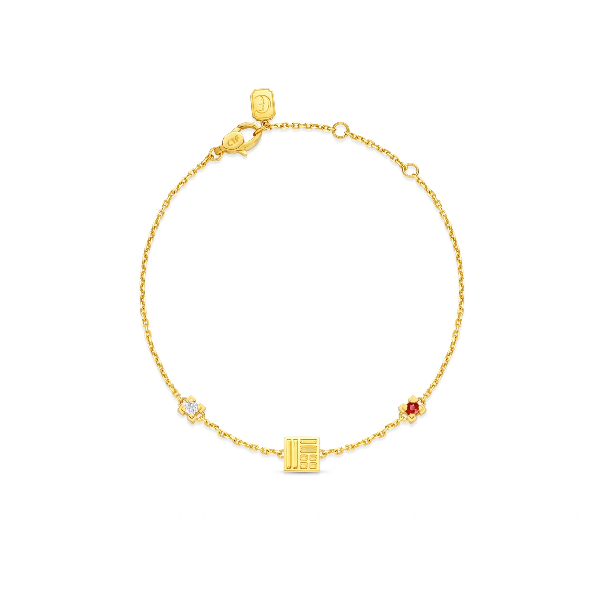 999 Gold Diamond bracelet
