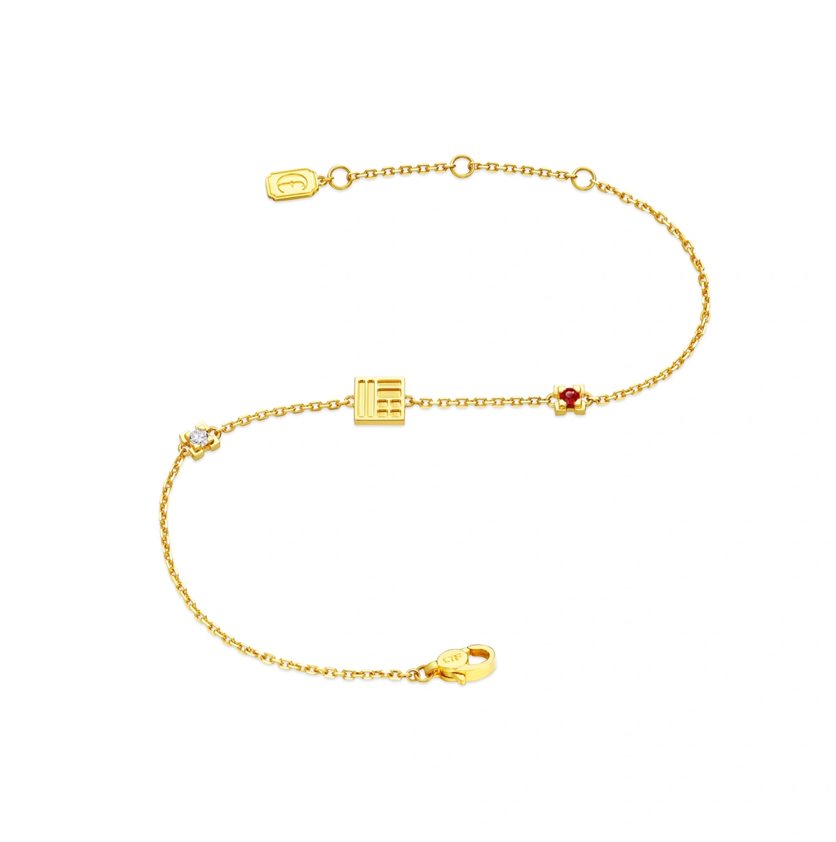 999 Gold Diamond bracelet