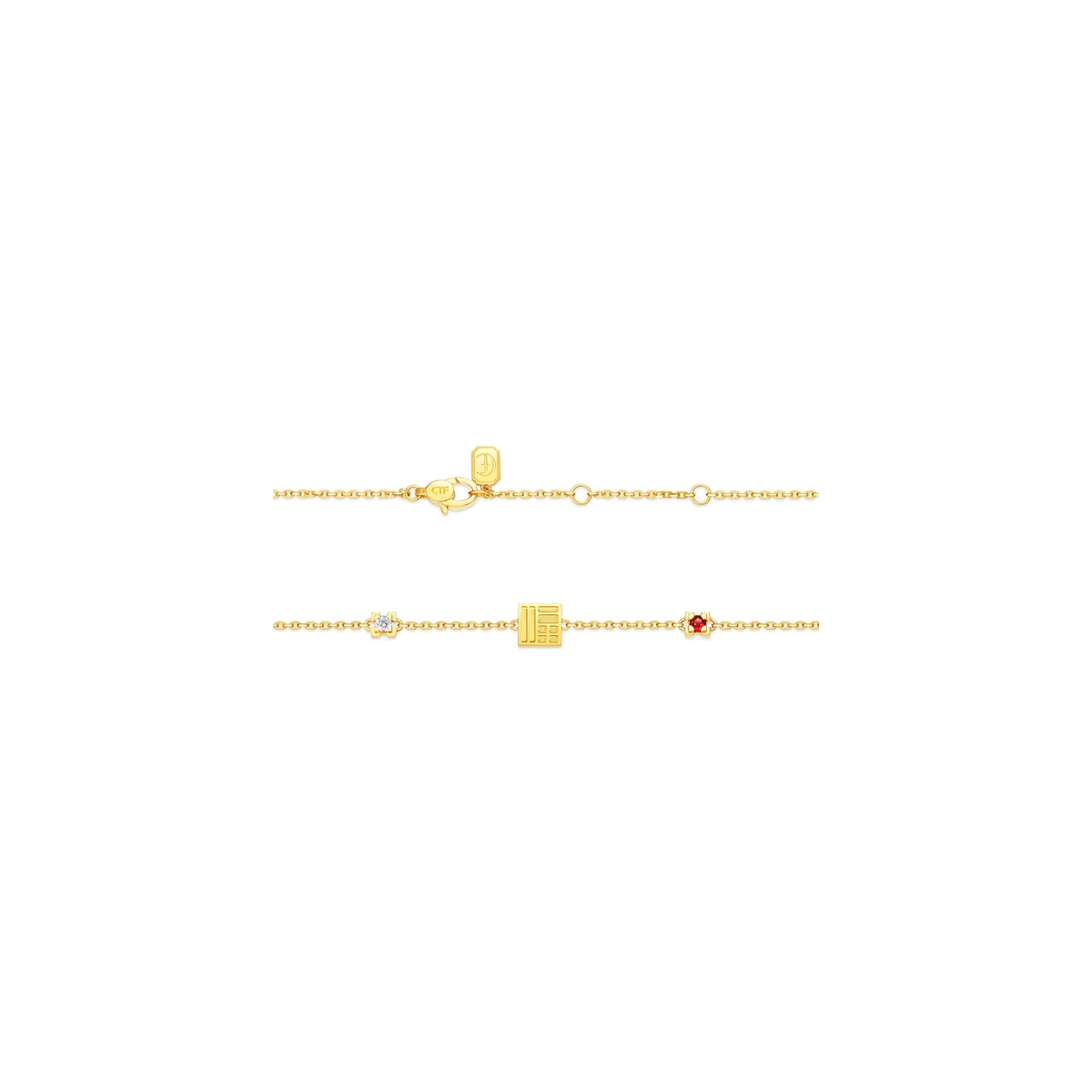 999 Gold Diamond bracelet