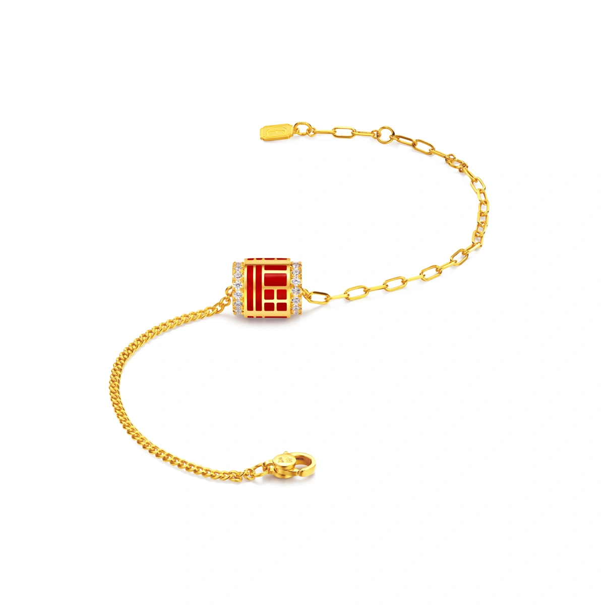 999 Gold Diamond bracelet