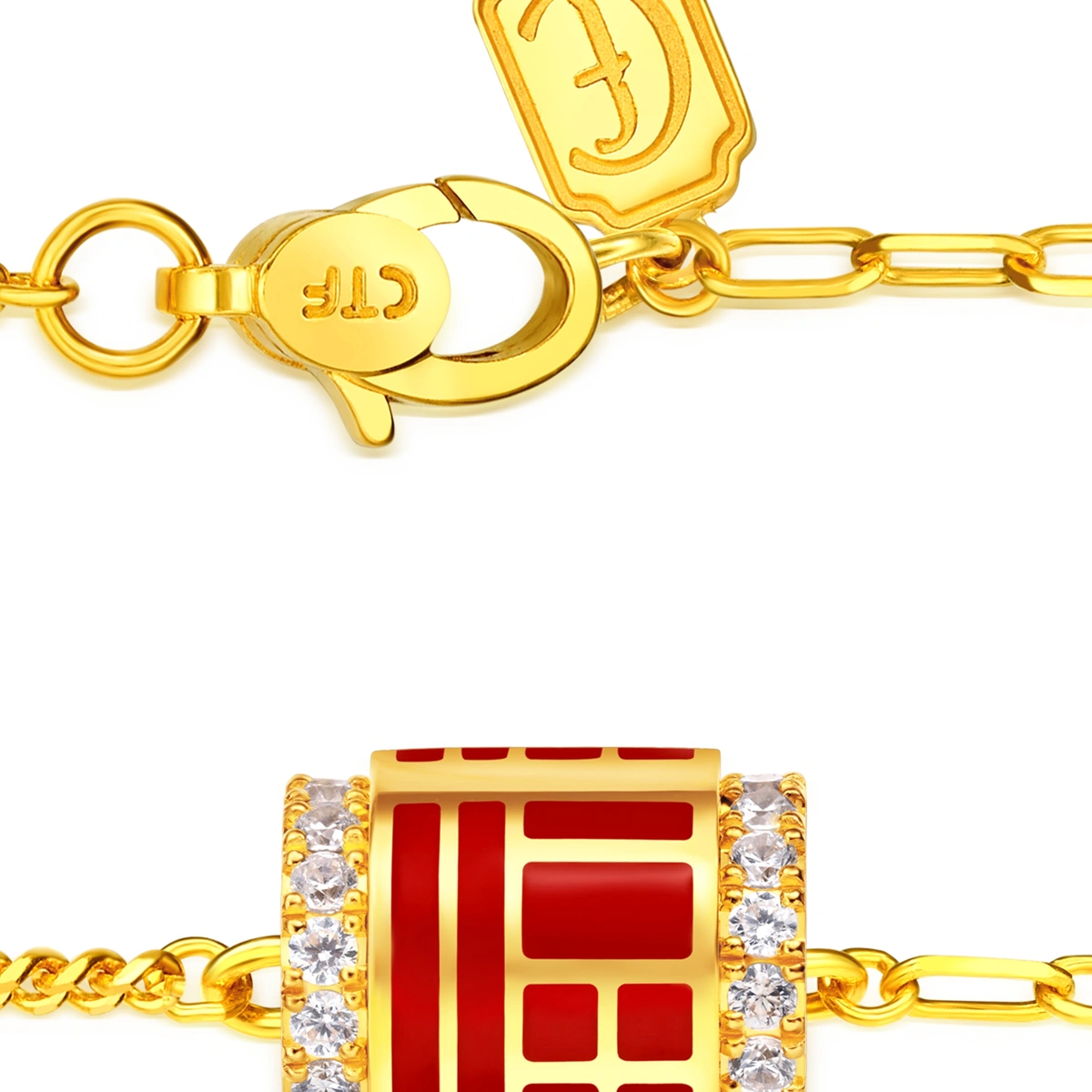 999 Gold Diamond bracelet