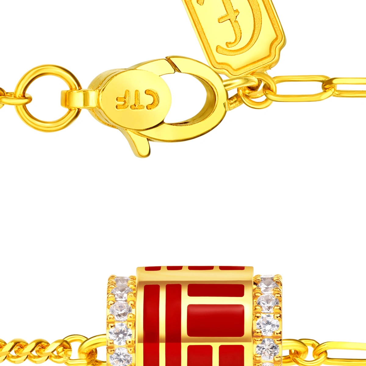 999 Gold Diamond bracelet