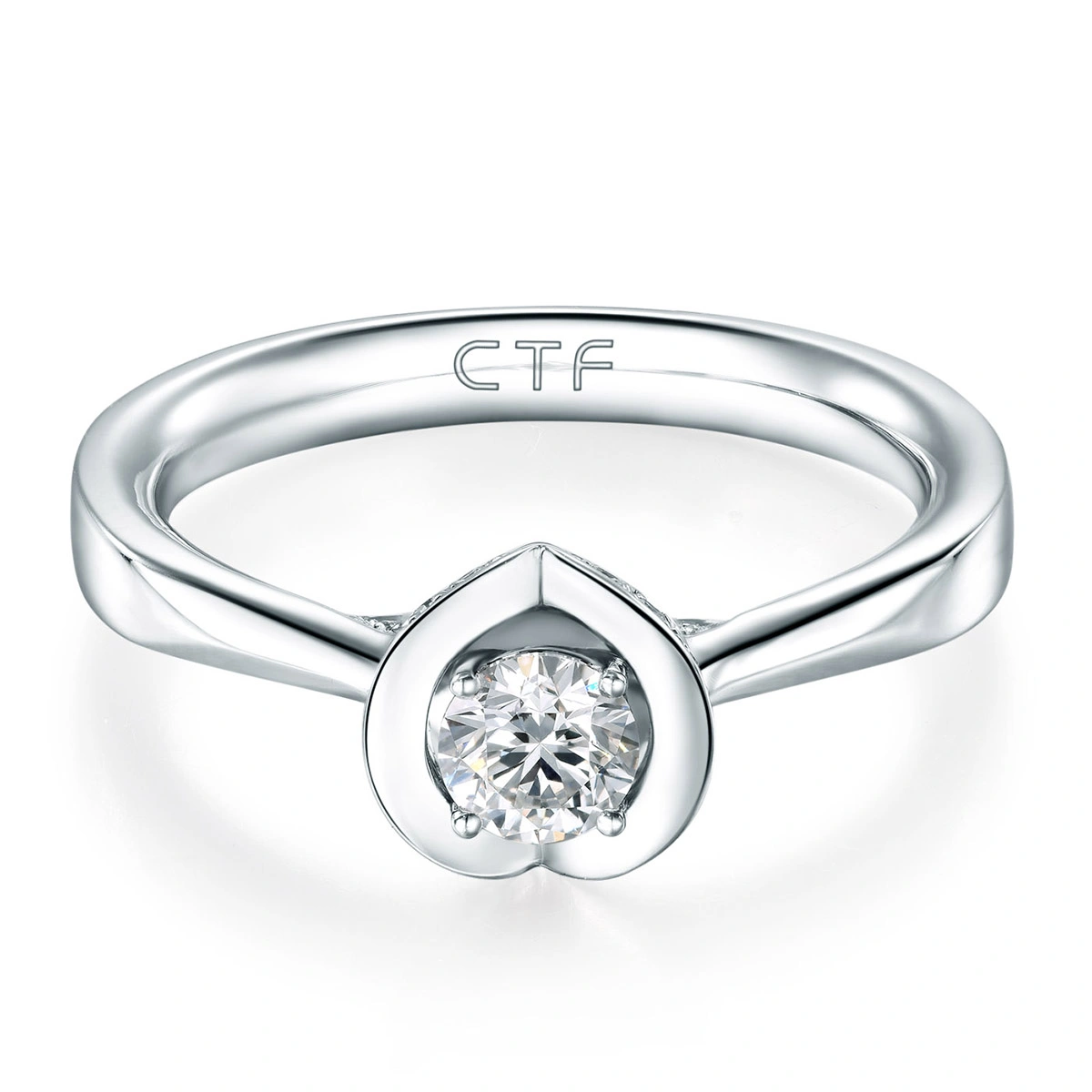 18K/750 White Gold diamond ring