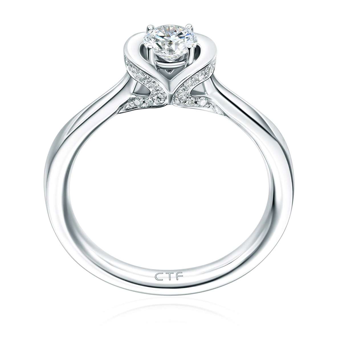 18K/750 White Gold diamond ring