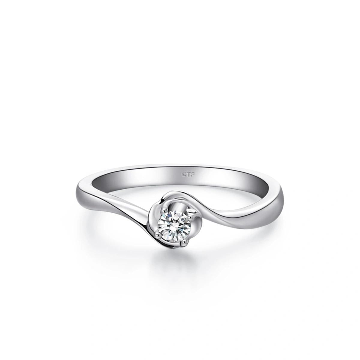18K/750 White Gold diamond ring