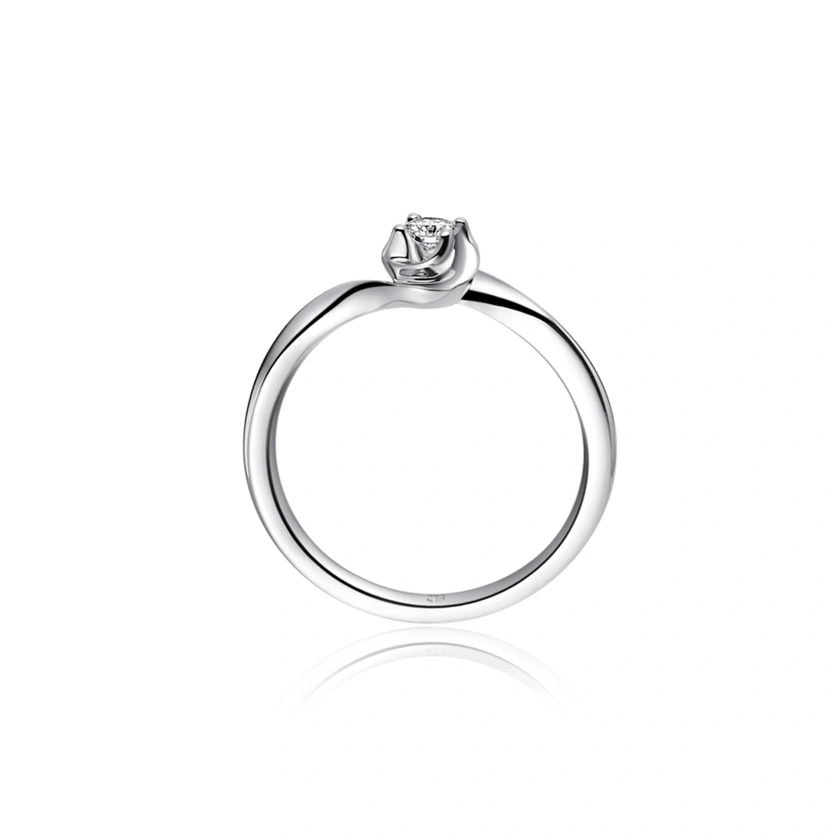 18K/750 White Gold diamond ring