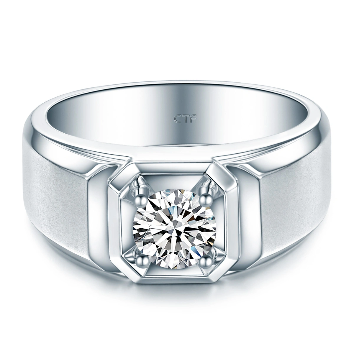 18K/750 White Gold diamond ring