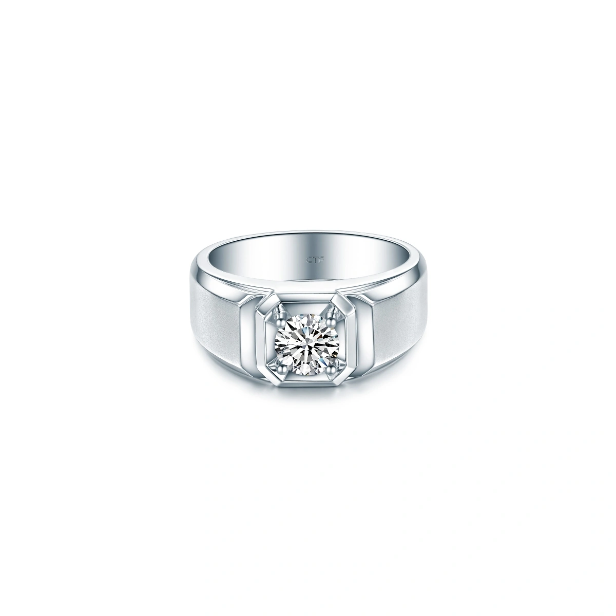 18K/750 White Gold diamond ring