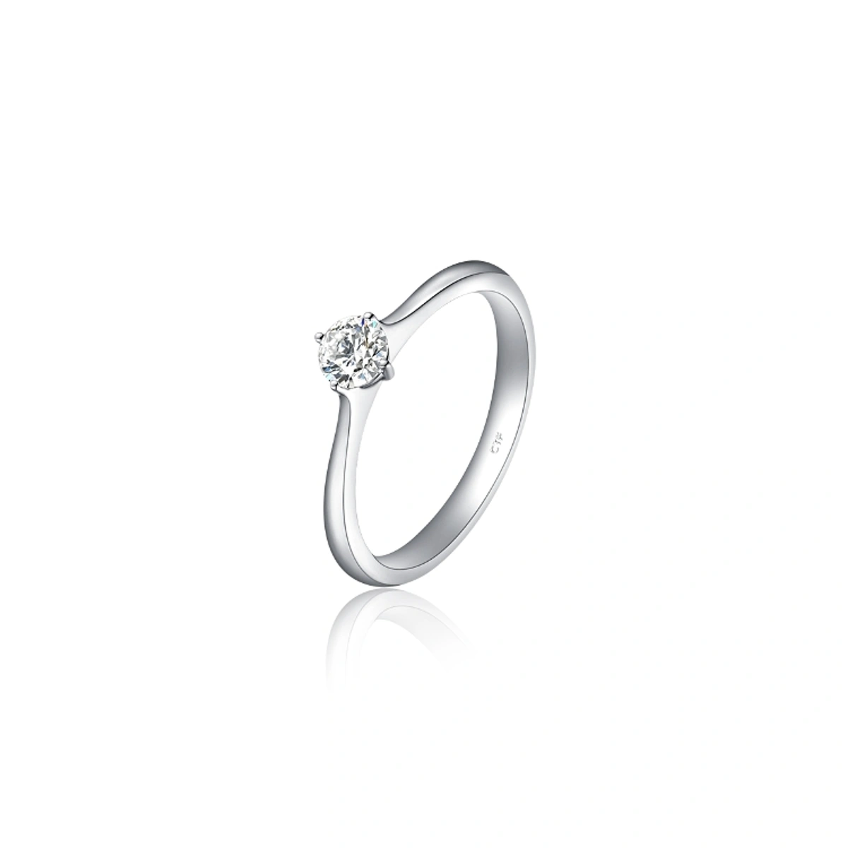 18K/750 White Gold diamond ring