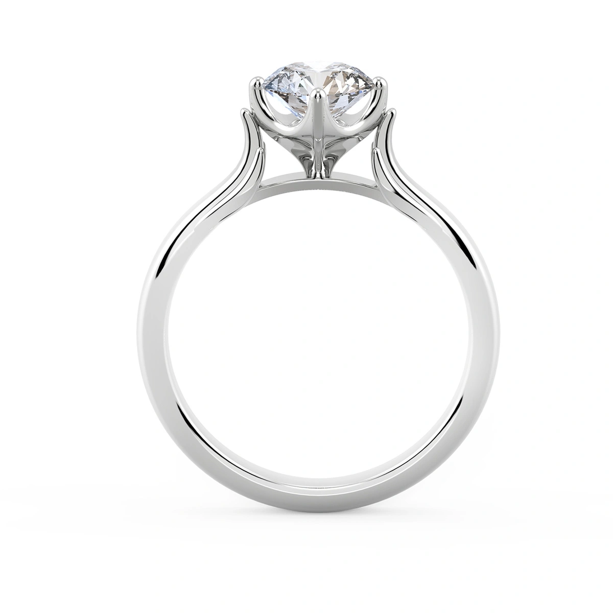 18K/750 White Gold diamond ring