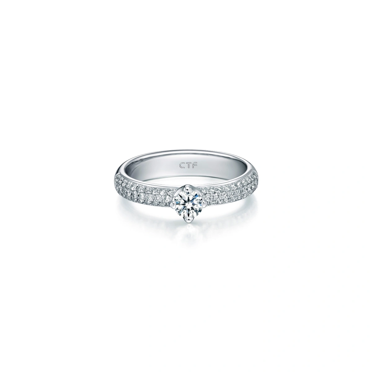 18K/750 White Gold diamond ring