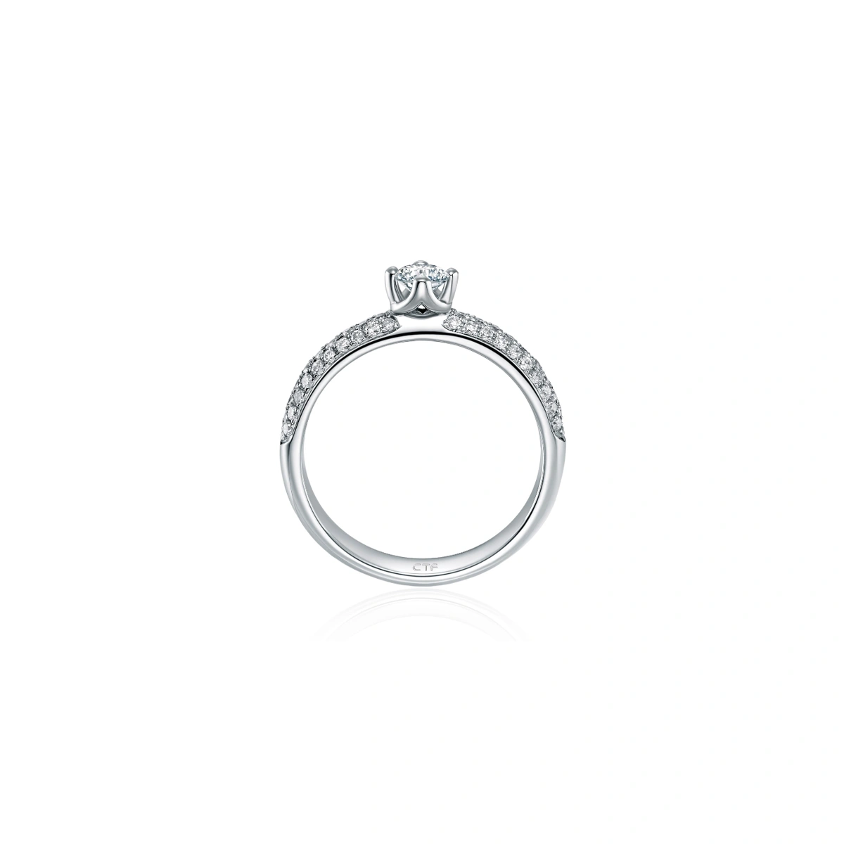 18K/750 White Gold diamond ring
