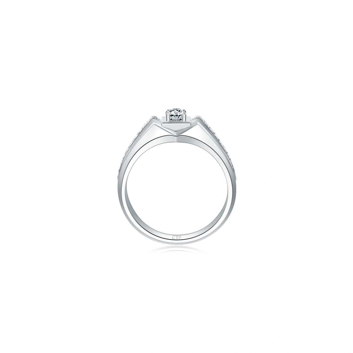 18K/750 White Gold diamond ring