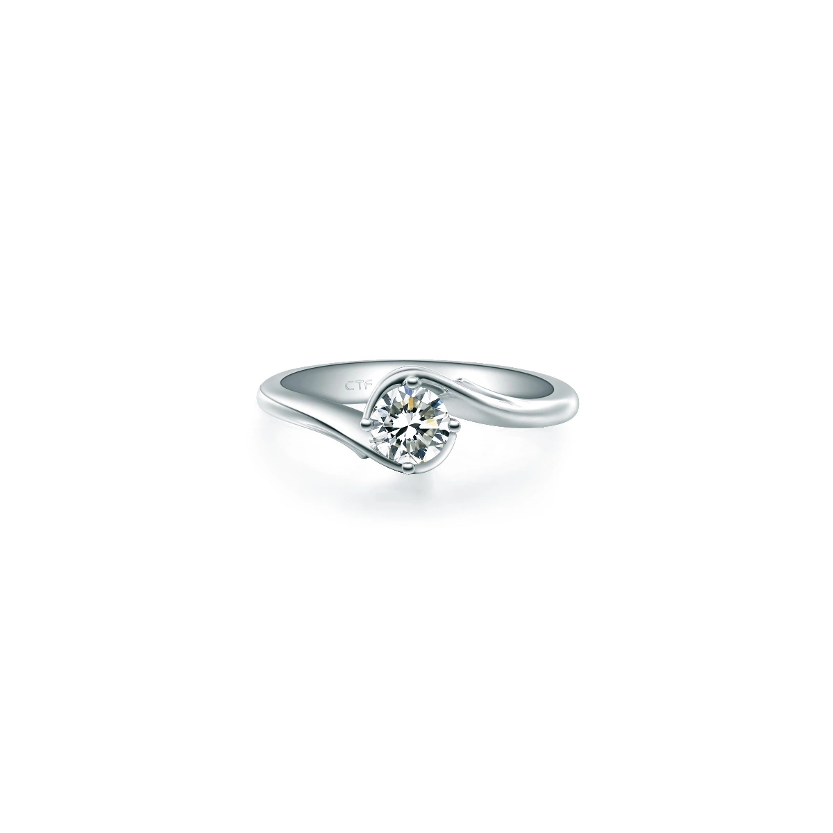 18K/750 White Gold diamond ring