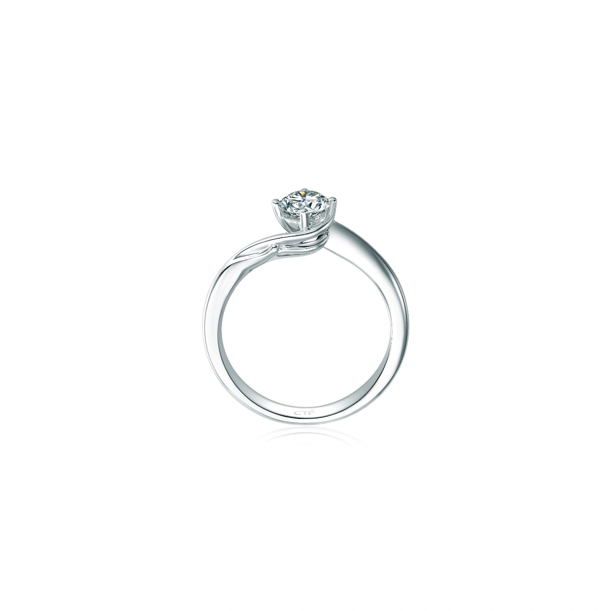 18K/750 White Gold diamond ring