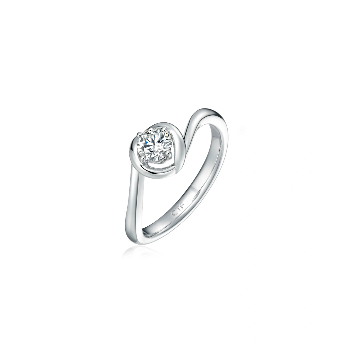 18K/750 White Gold diamond ring