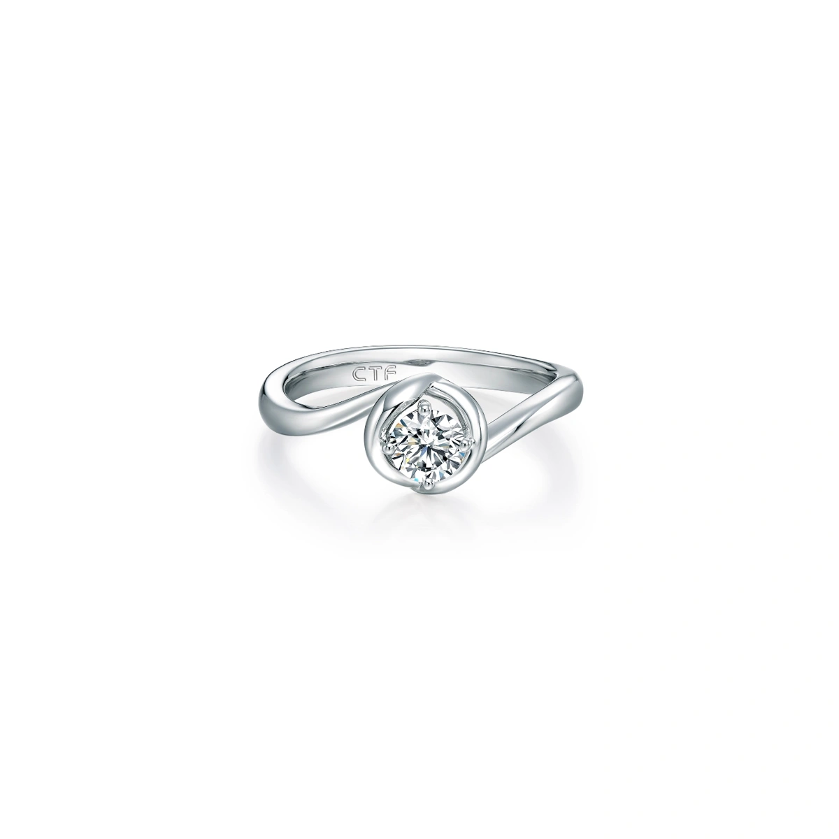 18K/750 White Gold diamond ring