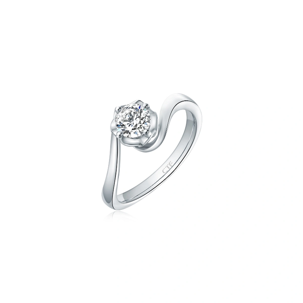 18K/750 White Gold diamond ring