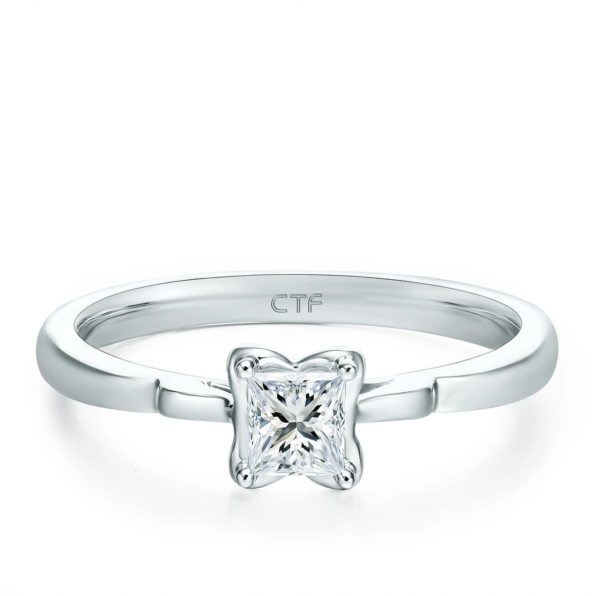 18K/750 White Gold diamond ring