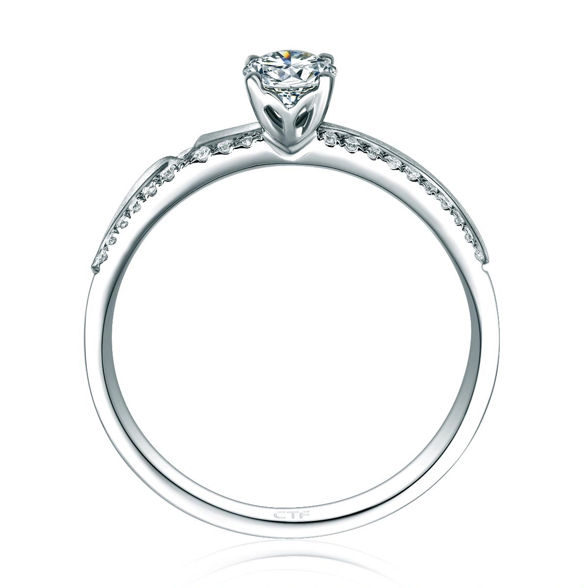 18K/750 White Gold diamond ring