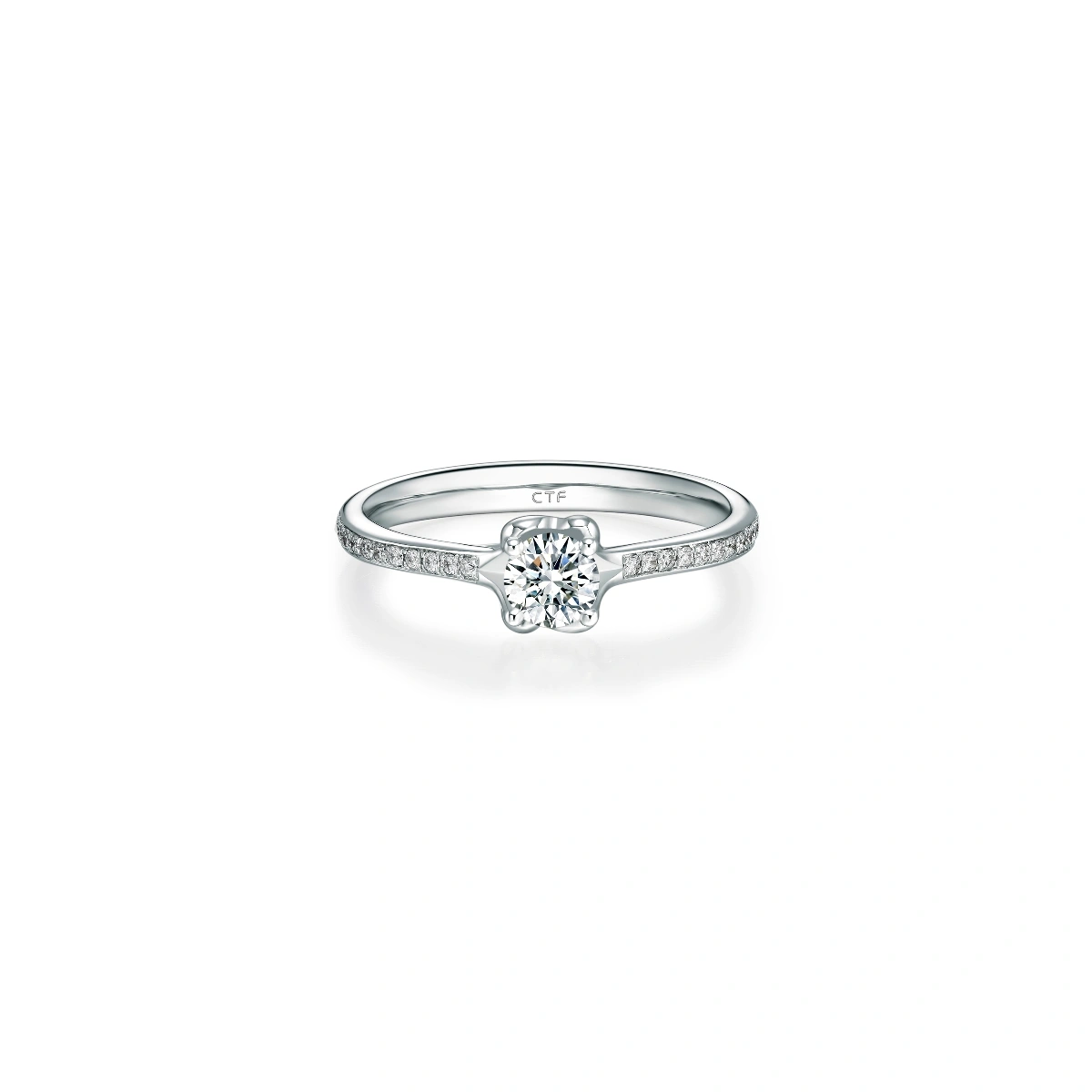 18K/750 White Gold diamond ring
