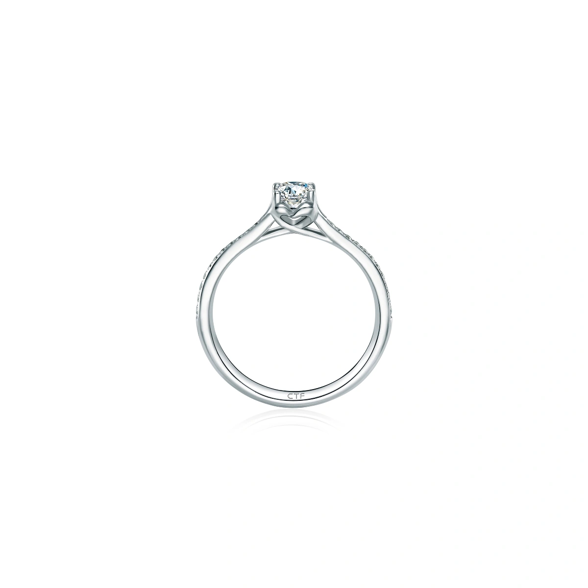 18K/750 White Gold diamond ring