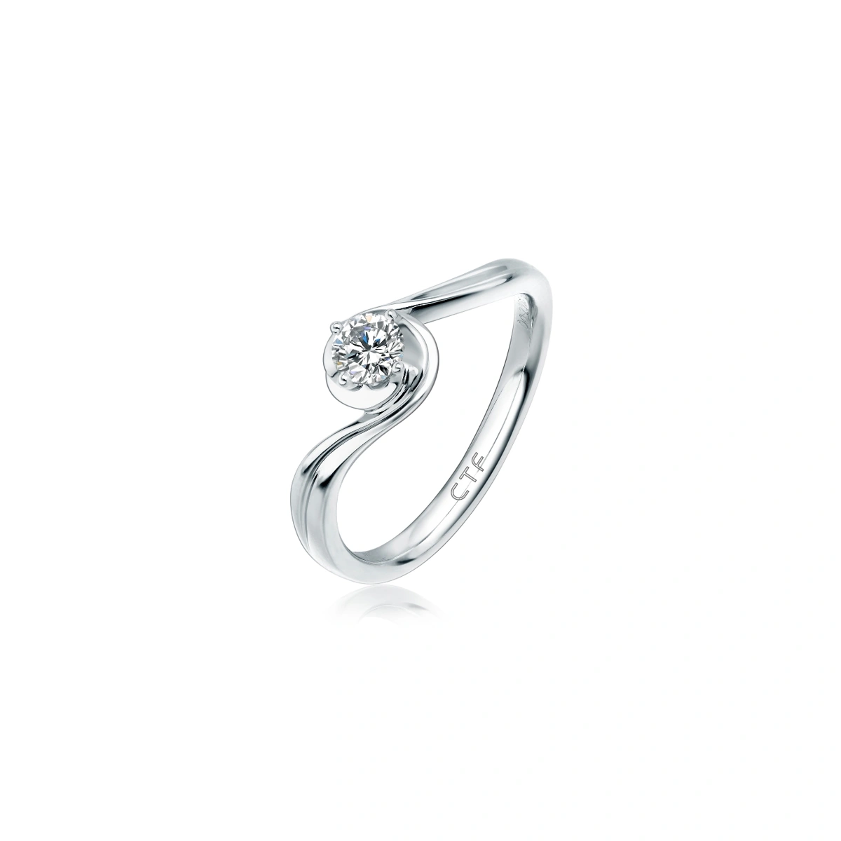 18K/750 White Gold diamond ring