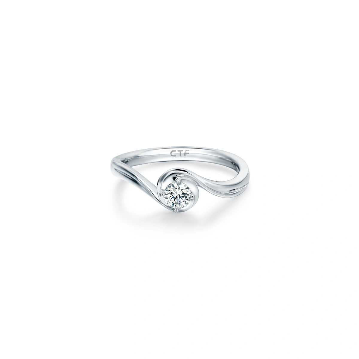 18K/750 White Gold diamond ring