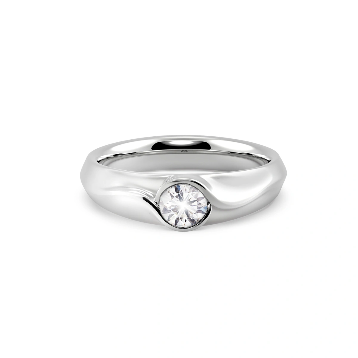 18K/750 White Gold diamond ring