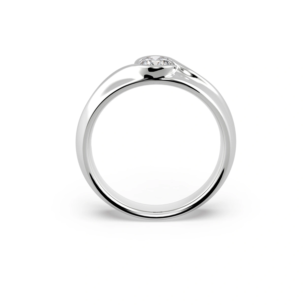 18K/750 White Gold diamond ring