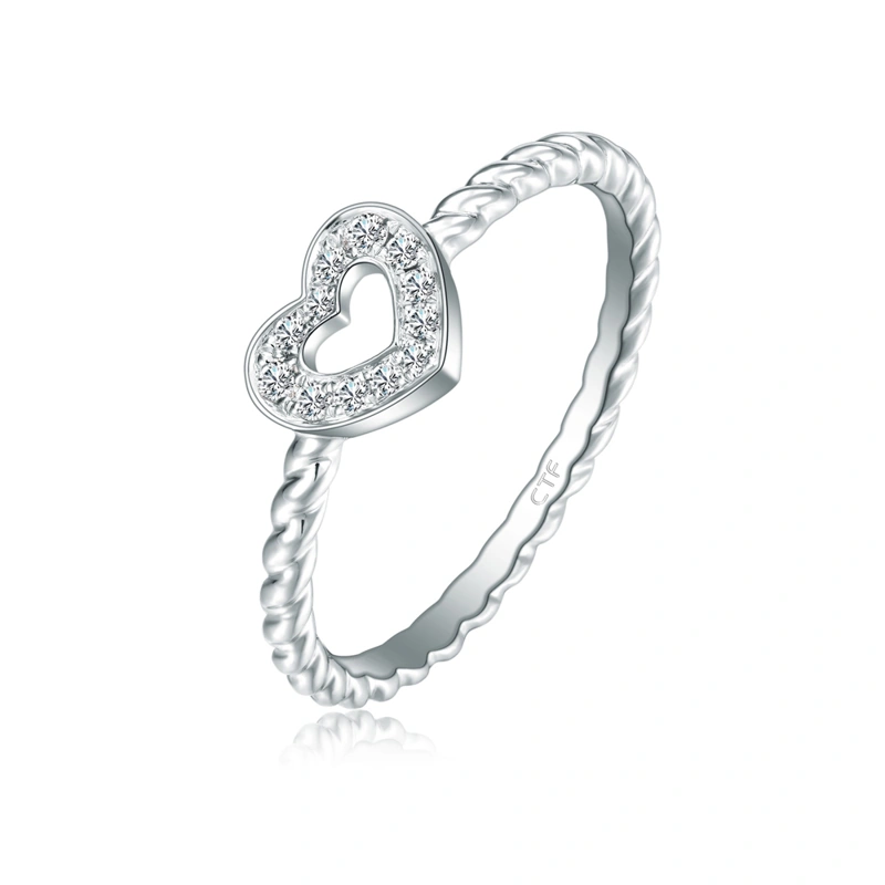 18K/750 White Gold diamond ring